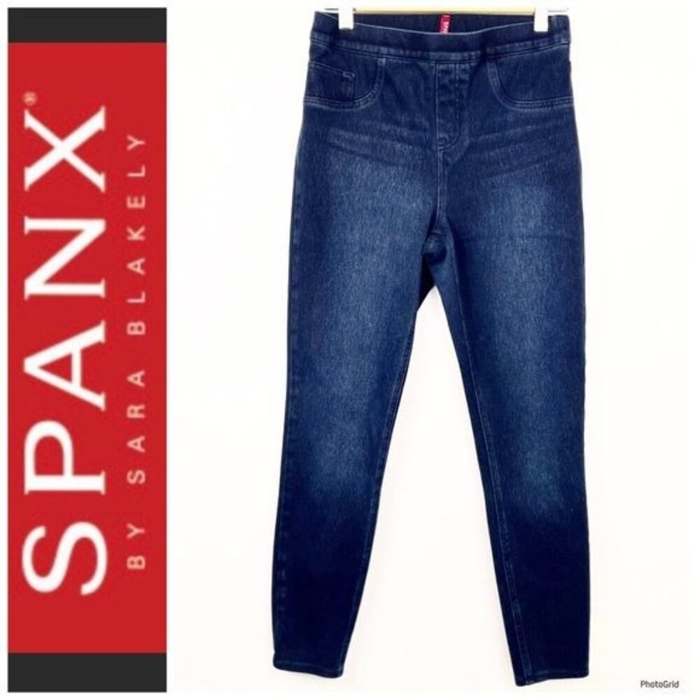 Spanx jean-ish ankle leggings medium denim looking Size Medium
